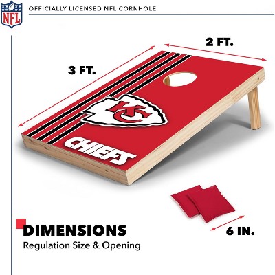 Kansas City Chiefs Red Wood Cornhole Set with Bean Bags
