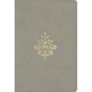 ESV Large Print Compact Bible, Red Letter (Trutone, Stone, Branch Design) - by  Esv Bibles (Leather Bound) - 1 of 1