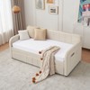 NicBex Twin Size Upholstered Daybed Frame with Trundle for Bedroom,Living Room,Guest Room,Apartment - image 2 of 4