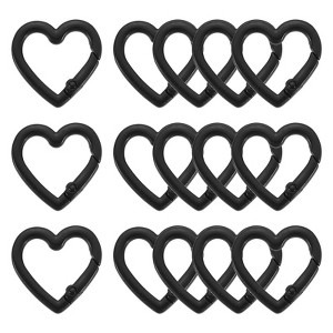 Unique Bargains Metal Heart Shape Handbag Spring Buckle Snap Hook Clip 15 Pcs - 1 of 4