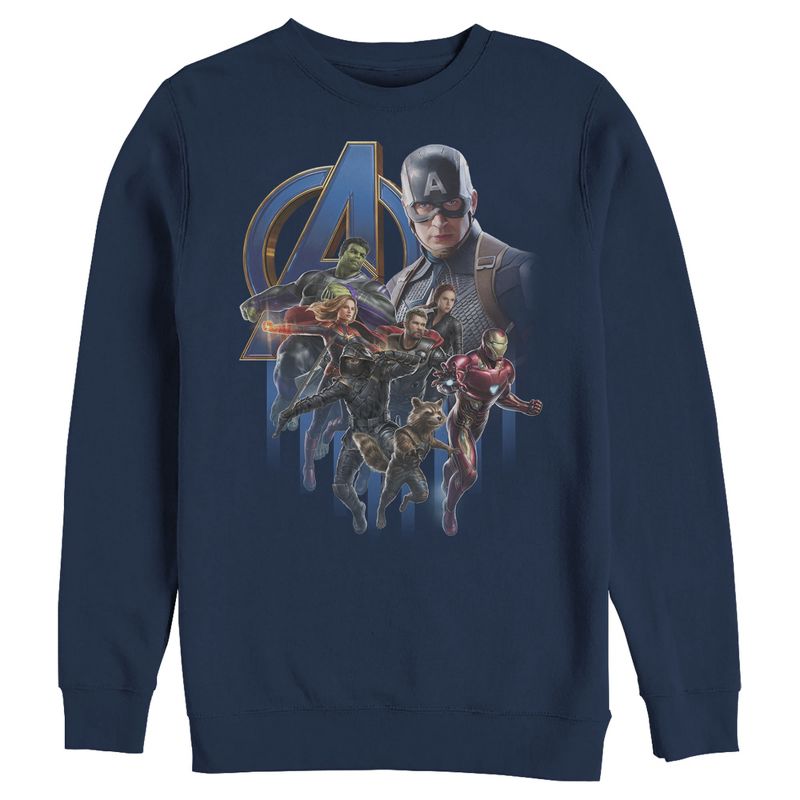 Men's Marvel Avengers: Endgame Captain America's Team Sweatshirt, 1 of 4