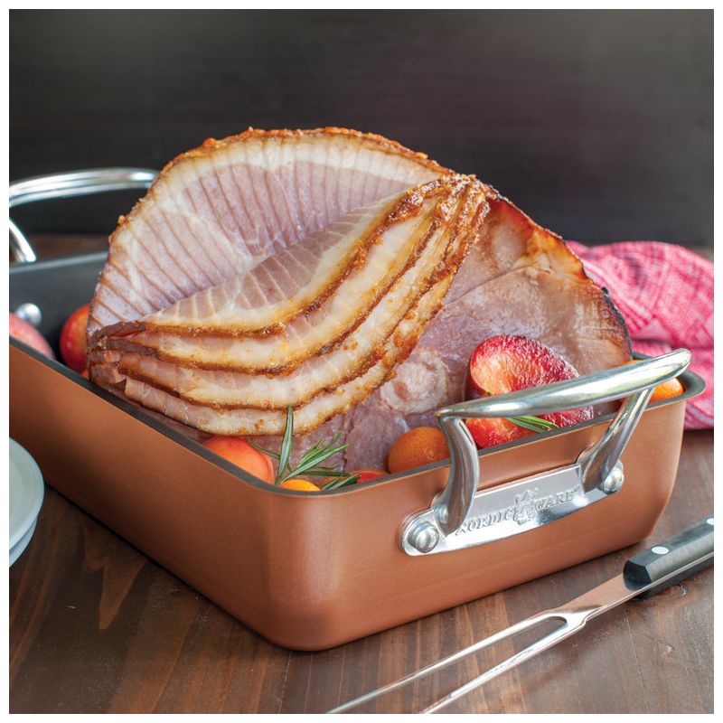 Nordic Ware Large Copper Roaster, 3 of 6