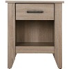 NicBex Wood Nightstand with Drawer,End Table with Open Storage Compartment for Bedroom,Living Room - 3 of 4
