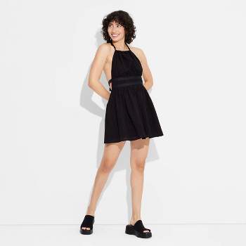 Women's Tie Back Mini Fit and Flare Dress - Wild Fable™