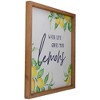 Northlight 16" Wooden Framed "When Life Gives you Lemons" Metal Sign Spring Wall Decor - image 3 of 4