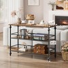 Narrow Console Table for Entryway, 43 Inch Vintage Farmhouse Sofa Side Table - 2 of 4