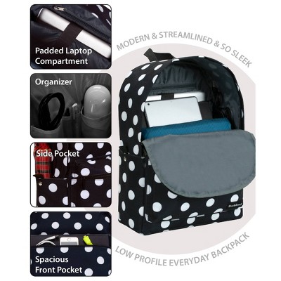 Рюкзаки Rockland Classic Laptop 17" Backpack - Black Dot — фото 6