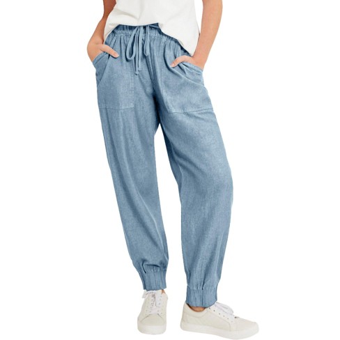 June + Vie By Roaman's Women's Plus Size French Terry Joggers, 18