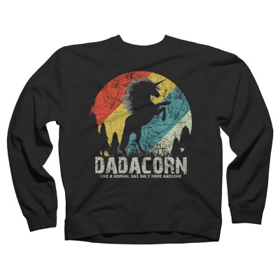Adult Design By Humans Dadacorn Like A Normal Dad, More Awesome By shirtpublic Sweatshirt