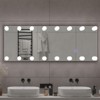 63" x 20" Light Bulb Floor Mirror with Aluminum Frame, 3 Color LED Lights, Standing Lighted Mirror - 4 of 4