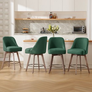 Bekrvio 26'' Counter Height Bar Stools, Linen Fabric - 1 of 4
