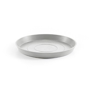 Ecopots Round Recycled Plastic Modern In/Outdoor Planter Flower Pot Saucer - 1 of 4