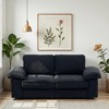 78.74" Faux Leather 2-Seater Sofa with Hidden Storage & Plush Cushions - 2 of 4