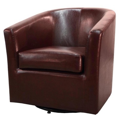 New Pacific Direct Hayden Swivel Bonded Leather Chair