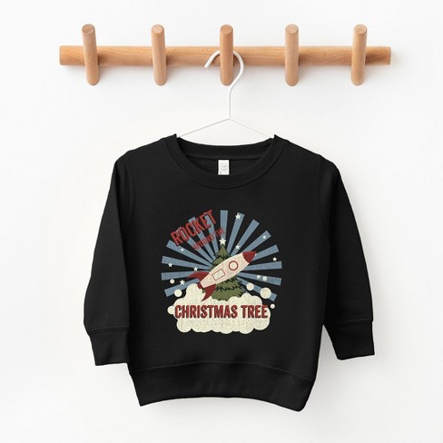 The Juniper Shop Rocket Around The Christmas Tree Youth Ultra-Soft Graphic Sweatshirt - image 1 of 3