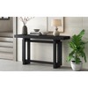 Vynxaria 59.1" Pine Veneer Entryway Table Solid Pine Legs, Adjustable Feet, Versatile for Hallways/Sofas - 4 of 4