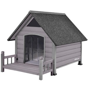 Aivituvin Outdoor Dog House with Porch| Strong Iron Frame-AIR80/81 - 1 of 4