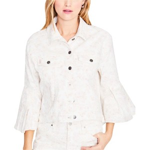 Rachel Roy Womens Floral Trucker Jacket - 1 of 1