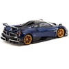 Pagani Imola Argentina Blue Metallic with Black Top "Global64" Series 1/64 Diecast Model by Tarmac Works - 2 of 3