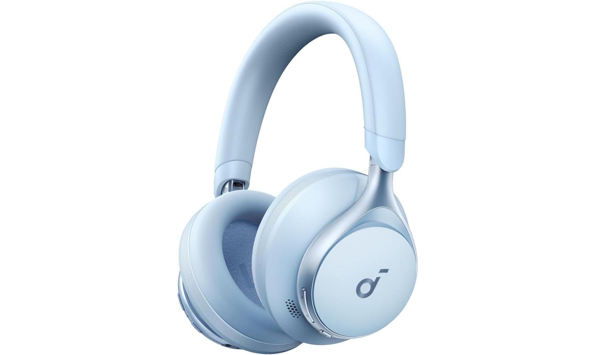 Renewed Soundcore by Anker, Space One, Active Noise Cancelling Headphones, 2X Stronger Voice Reduction, 40H ANC Playtime, App Control, LDAC Hi-Res