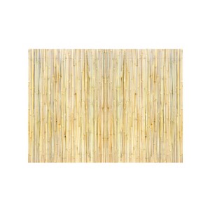 VEVOR Natural Rolled Bamboo Fence, Eco-Friendly Bamboo Privacy Fence 4 ft H x 6 ft L x 0.75 in D. , Decorative Bamboo Privacy Screen, Wood Color - 1 of 4