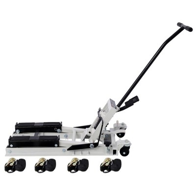 1500 Lbs Capacity Hydraulic Lift Jack Steel Scissor Lift Table With Wheels Raises Bikes 4.5" - 15" For Motorcycle ATV