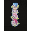 Sonic The Hedgehog Classic Character Heads & Names Crew Neck Short Sleeve Women's Black T-shirt - 2 of 3