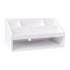 Martha Stewart Wooden Desktop Organizer White: Office Desk Organization Set, Wood, 1 Piece, 7"x6.5"x13" - 4 of 4