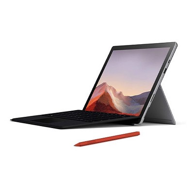 Microsoft Surface Pro 7 12.3" Intel Core i5 8GB RAM 128GB SSD Platinum + Surface Pro Signature Type Cover Black + Surface Pen Poppy Red