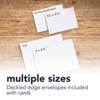 Strathmore Creative Cards & Envelopes, Flourescent White with Deckle Edge, Full Size, 5x6.875 inch, 6 Per Pack, 3 Packs - 3 of 4