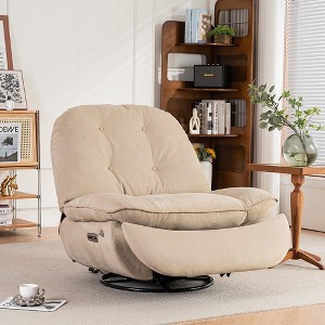 Racxily Power Recliner Swivel Glider USB Charger With Bluetooth Music Player Different Function Sleep Working Game and Leisure Model - 1 of 4