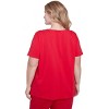 Alfred Dunner Women's Dazzling Shooting Stars with Beaded Split Neck - 2 of 4