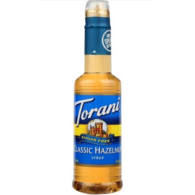 Torani Sugar Free Syrup, Classic Hazelnut, 12.7 (Pack of 4)