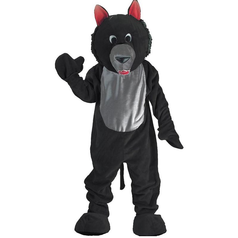 Dress Up America Wolf Mascot Costume for Adults - One Size for Most, 1 of 2