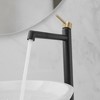 BWE Single Hole Single Handle Bathroom Vessel Sink Faucet With Supply Hose - image 3 of 4