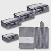 French Connection 6pc Packing Cube Set - Travel Storage Set for Luggage (Striped) - 2 of 4