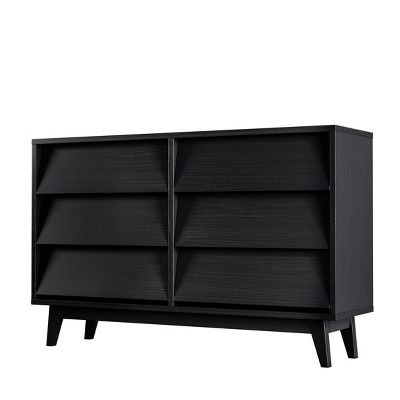 Bella Depot 6 Drawers Double Dresser Features Vintage-style and Bevel Design