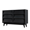 Grungis Wooden Dressers with Storage,4 Drawers Vintage-style and Bevel Design Double Dresser for Bedroom - 4 of 4