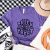 Simply Sage Market Trick Or Treat Web Short Sleeve Tee - L - Grape - 3 of 4