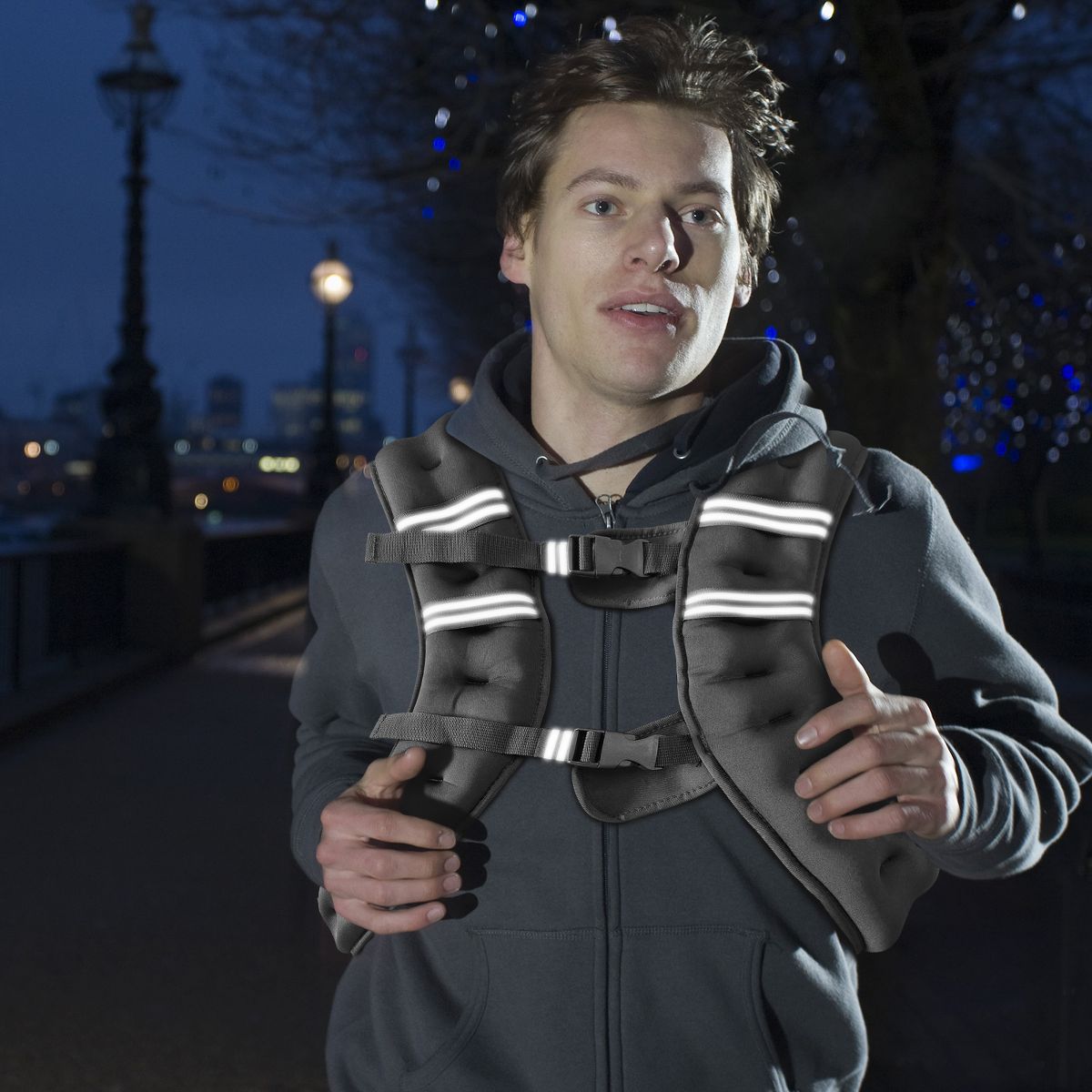 Weighted Vest, Weight Vest with Reflective Stripe and Pocket for Home Gym,Workout, Strength Training - thumbnail 4