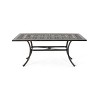 PAGED Stylish Outdoor Dining Table Resin Patio Table with Tempered Glass Tabletop for Patio, Lawn, Courtyard - 4 of 4
