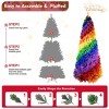 AENKYO 6FT Rainbow Christmas Tree with 1248 Branch Tips & Metal Stand for Indoor & Outdoor Holiday Seasonal Decoration - 4 of 4