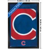 Trends International MLB Chicago Cubs - Logo 25 Framed Wall Poster Prints - 3 of 4