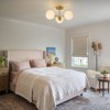 LLHZSY Cloudy Dimpled Glass Ceiling Light,19 1/2 Wide 3-Light Semi-Flush Mount Light Fixture - 3 of 4