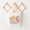 City Creek Prints Daisies And Ruscus Canvas Tote Bag - 15x16 - Natural - 2 of 2