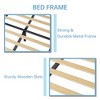 Twin Bed Frame with Shell Shaped Headboard, Upholstered Platform Bed for Kids, Heavy Duty Wooden Slats Support & No Box Spring Needed, Noise Free - 2 of 4