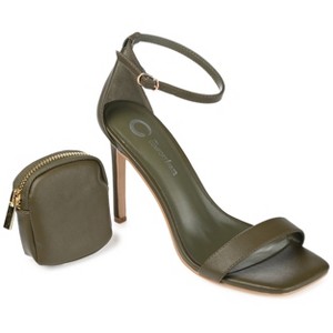Journee Collection Womens Everton Tru Comfort Foam Open Toe High Stiletto Pumps - 1 of 4