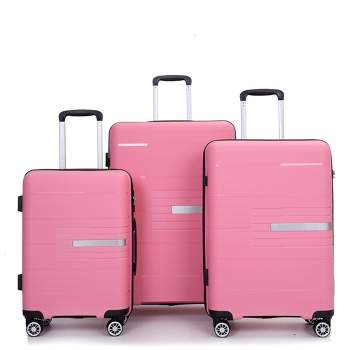 Luggage 3 Piece Set(20"/24"/28"), Hardshell Suitcase With Double Mute Spinner Wheels, TSA Lock