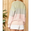 Women's Colorblock Fuzzy Yarn Sweater - Emily Wonder - 3 of 3