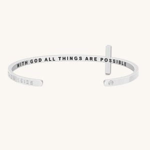 Mantra Jewelry - Matthew 19:26: With God All Things Are Possible - 1 of 4